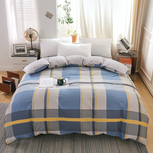 100%全棉被套纯棉现代简约款印花1.5x200米单人双人被罩学生宿舍