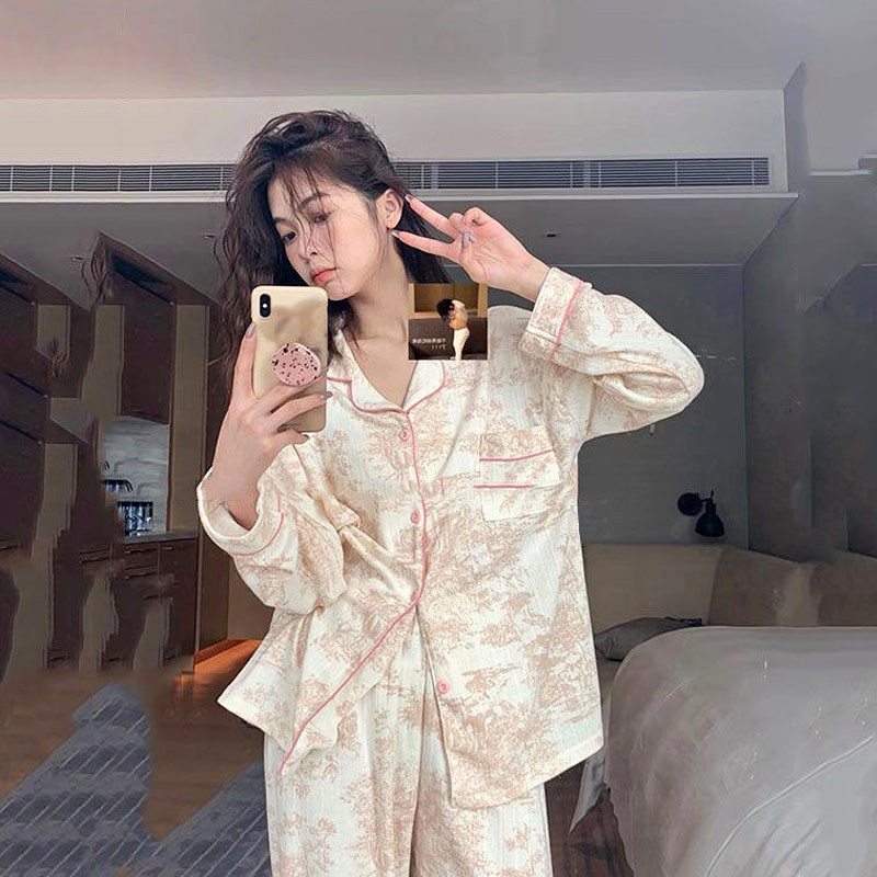 纯棉月子服孕妇哺乳睡衣春夏天薄款待产怀孕期家居服产后喂奶套装