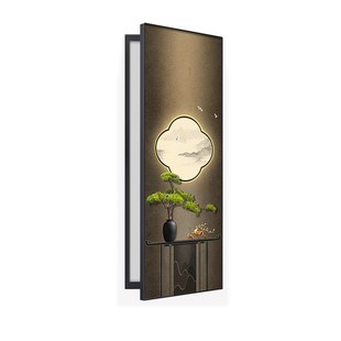 隐藏式穿衣镜式开门全身t关闭镜推拉暗藏入户翻开壁画可玄关装饰