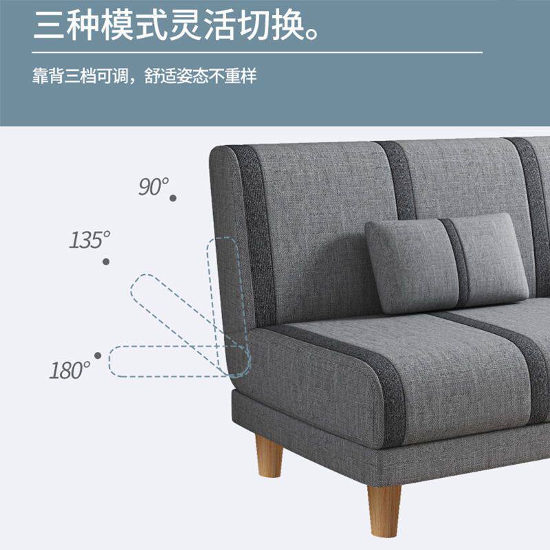 多功能沙b发床折叠两用阳台午睡三人布艺沙发床2米长二用可折叠床