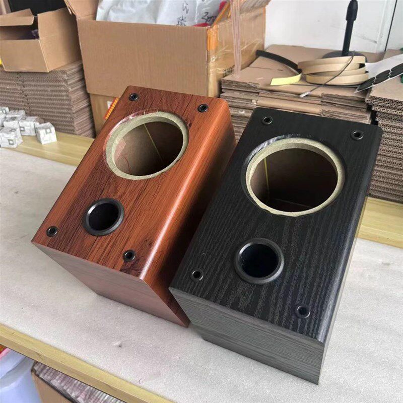 4寸木质空音箱体高端发烧v全频单元胆机音响同轴汽车喇叭外壳一只