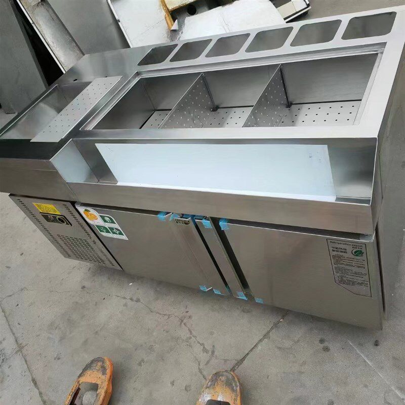 调酒吧台工作台不锈钢定制清吧酒吧柜工作水吧台冷藏冷冻调酒冰箱