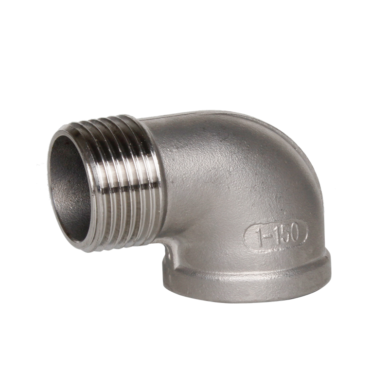 304不锈钢弯头90度内外丝4分6分1寸直角弯管螺纹接头DN15 20 25