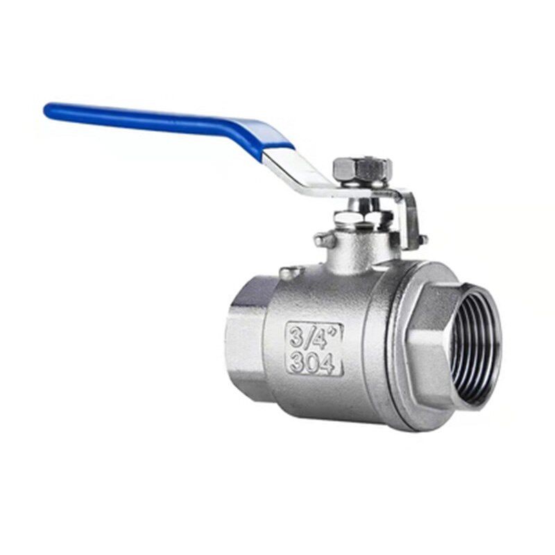 304/316不锈钢两片式球阀轻空型2二片式螺纹球阀4分3分经济实用款