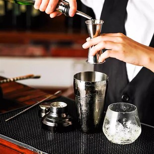 不锈钢日式加厚三段式男爵雪克壶调酒器shaker摇壶雪克杯