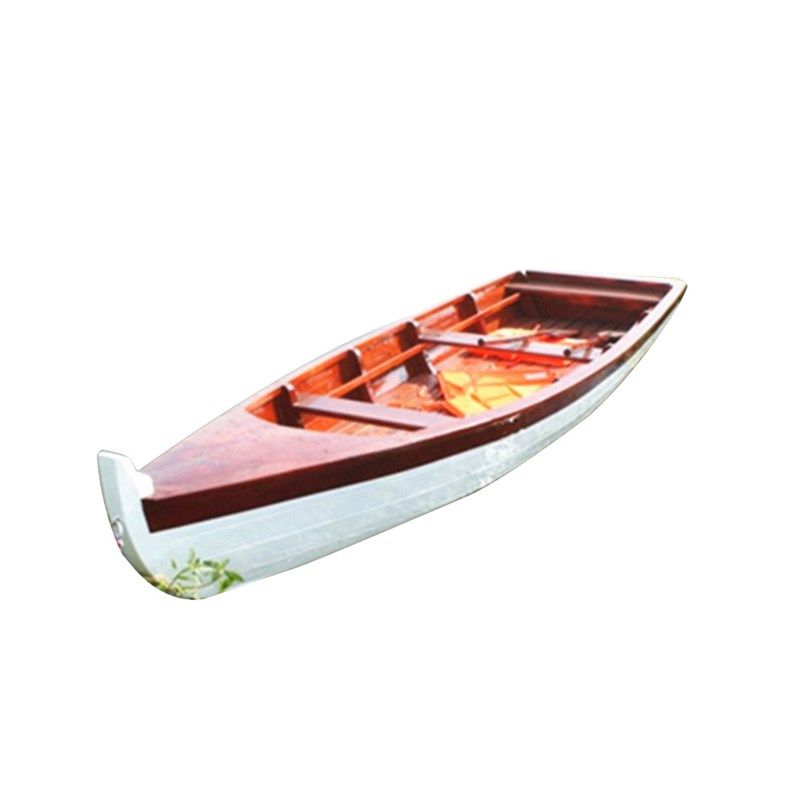 欧式装饰木船一头双人尖手划水上乐园观光旅游