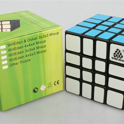 智力乐园 4x4x4 混元黑色魔方 444 Mixup Magic cube
