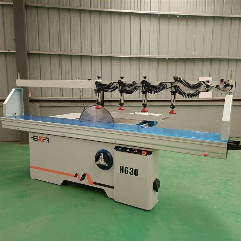 H630精密合缝锯棺木寿材棺材开槽合缝锯气动压料家具板精密推台锯