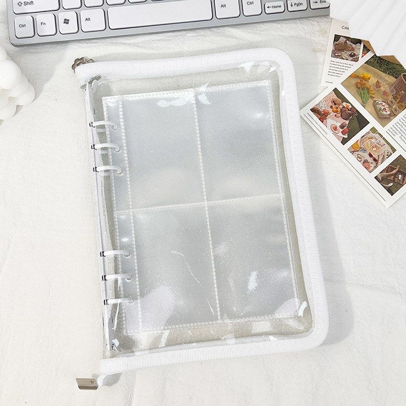 活页3寸A5相册本透明纪念册插页式专辑三寸照片收纳镭射炫彩卡册