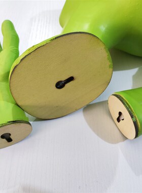 跨境绿色外星人创意挂件3D Alien墙壁搞怪造型家居道具