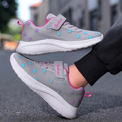 R 32003 Girls mesh breathable casual running shoes 女童网面