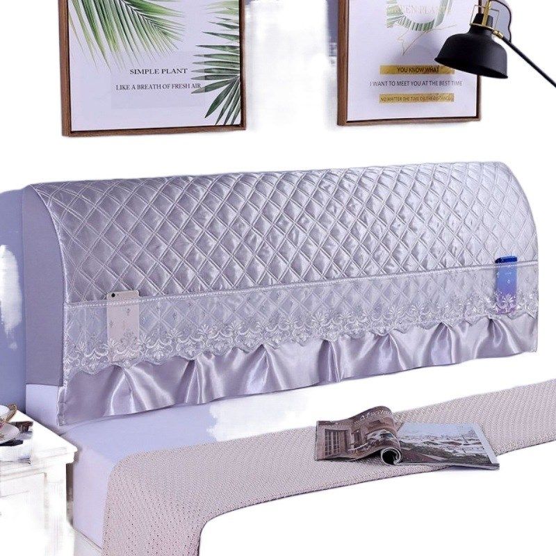 木头硬板床头套罩软包靠垫1米5防尘罩床头罩2024新款高档高级感新,收纳整理,餐桌罩,淘宝优惠券,粉丝福利购,淘宝优惠卷