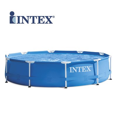 INTEX28200游泳池圆形框架游泳池水池儿童家庭泳池 305*76CM