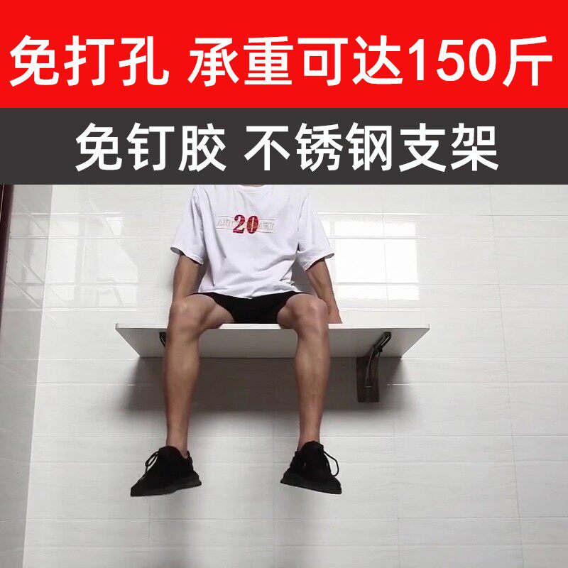 厨房墙上微波炉置物架壁挂式小户B型可折叠台面免打孔烤箱收纳支