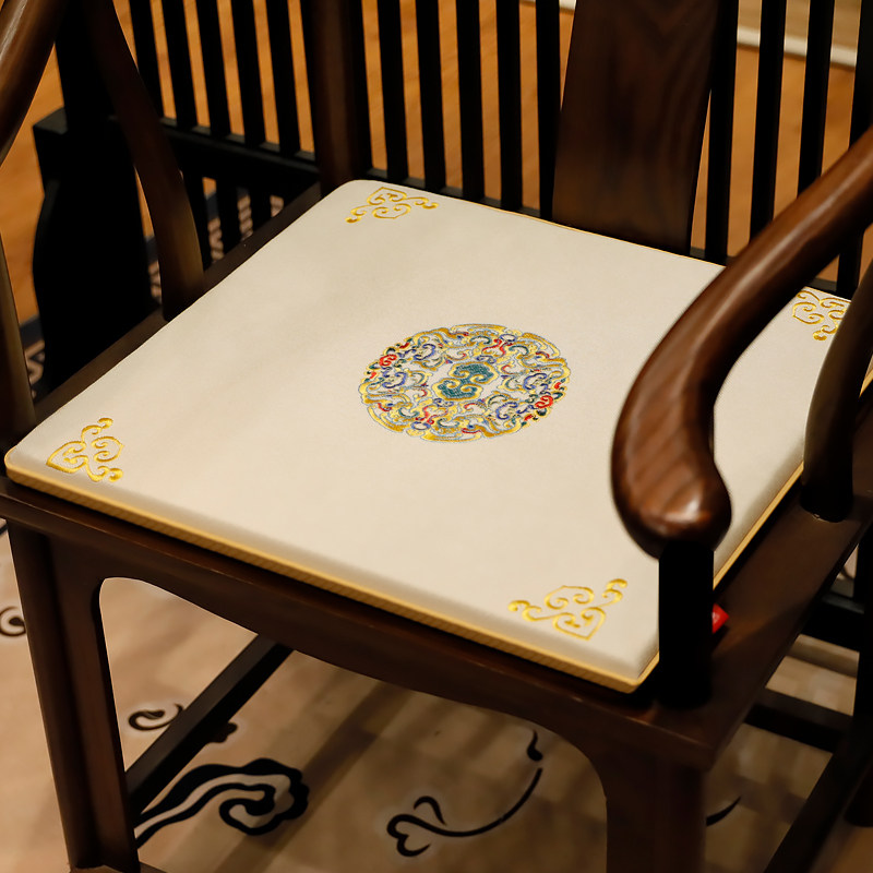 红木椅子坐垫新中式古典茶椅垫餐椅垫子I实木家具圈椅座垫沙发靠