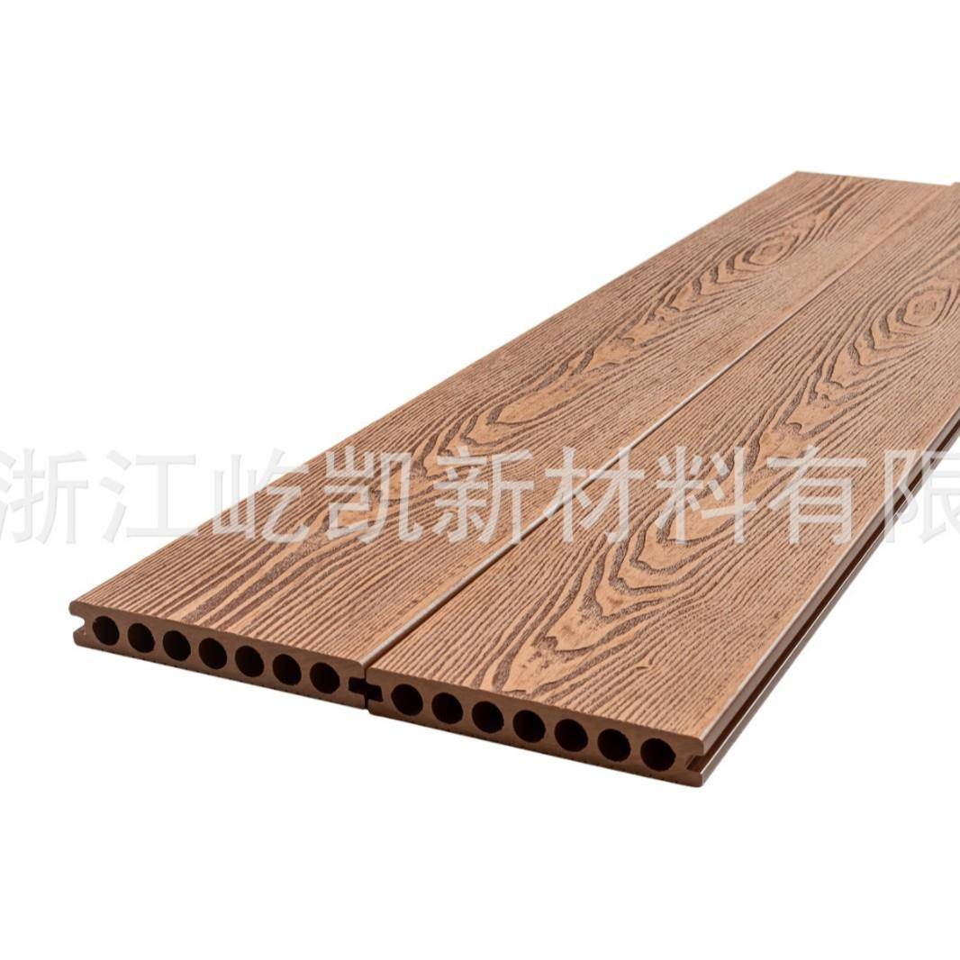 外贸直供木塑地板室外庭院露台3D木塑板园林工程露台户外塑木地板