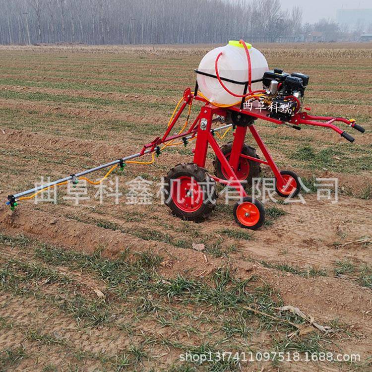 汽油款手扶式喷机蔬菜地灭虫打机150L长喷杆式喷雾机科鑫
