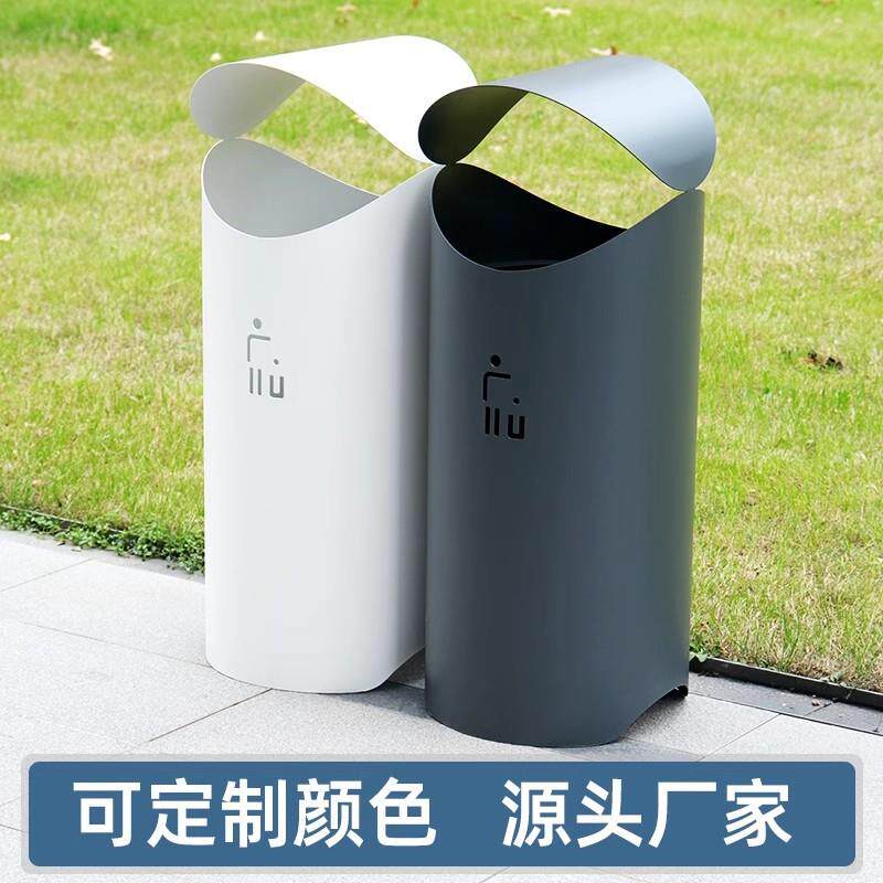 户外垃圾桶档小区物业不锈钢果壳箱商场室内桶桶大容量垃圾箱