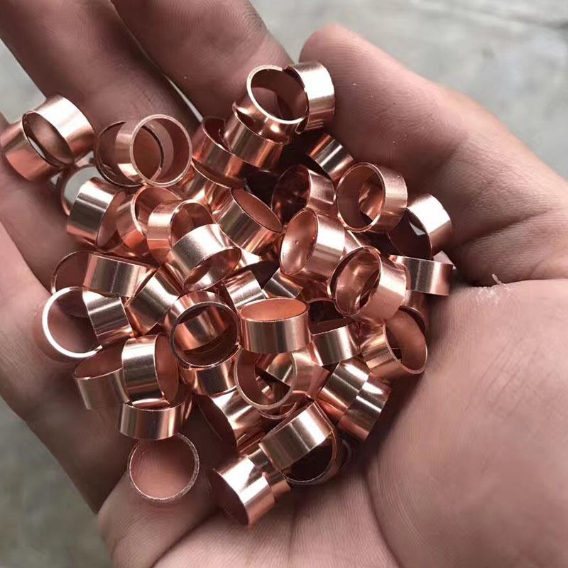T2紫铜管红铜管纯铜管外径内径精准1mm-40mm可倒角加工定制