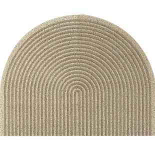 丝圈侘寂风半圆入户n门地垫室内户外进门地毯日式玄关大门口蹭脚