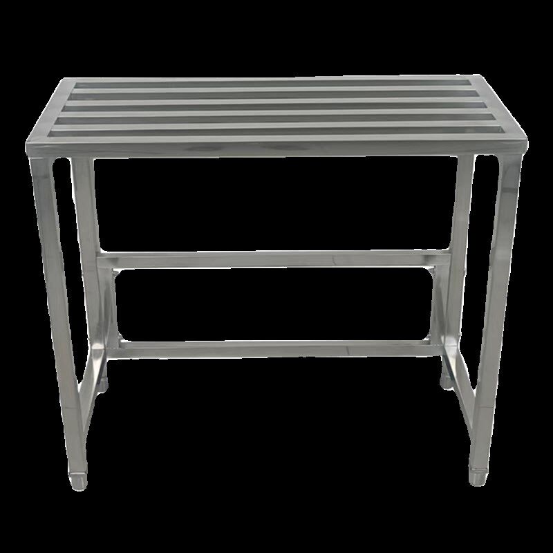 不锈钢置物架一层方管q镂空架子定制鱼缸花盆空调外机沥水收纳货