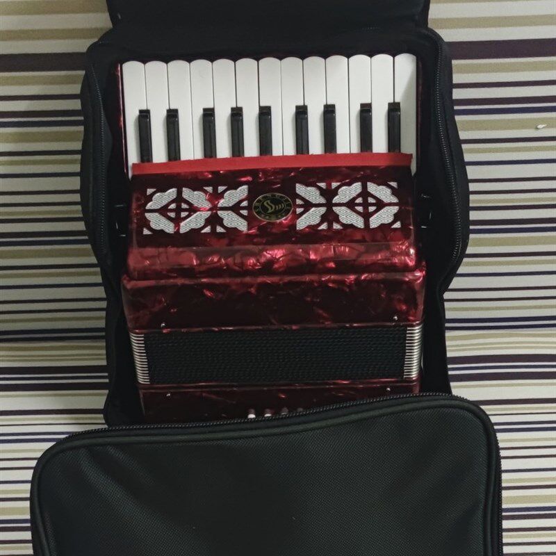 8-120贝司贝斯加厚加宽双肩A背带手风琴包防撞厢式海绵夹层防雨包