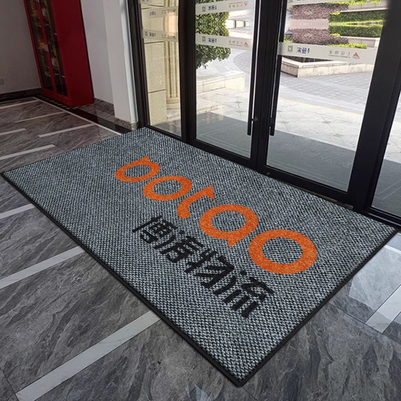 商用地毯定制logo图案室外门口地垫酒店铺迎宾菠萝纹门Z垫订做尺