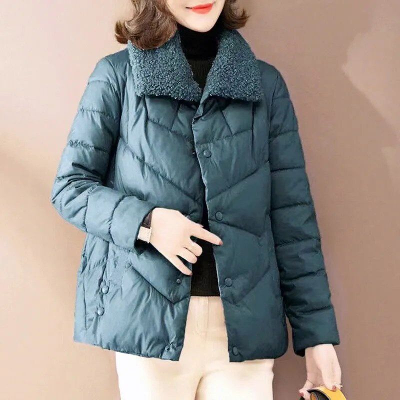 2023新款秋冬季网红棉袄女爆款加厚高级感短款小个子韩版棉衣外套