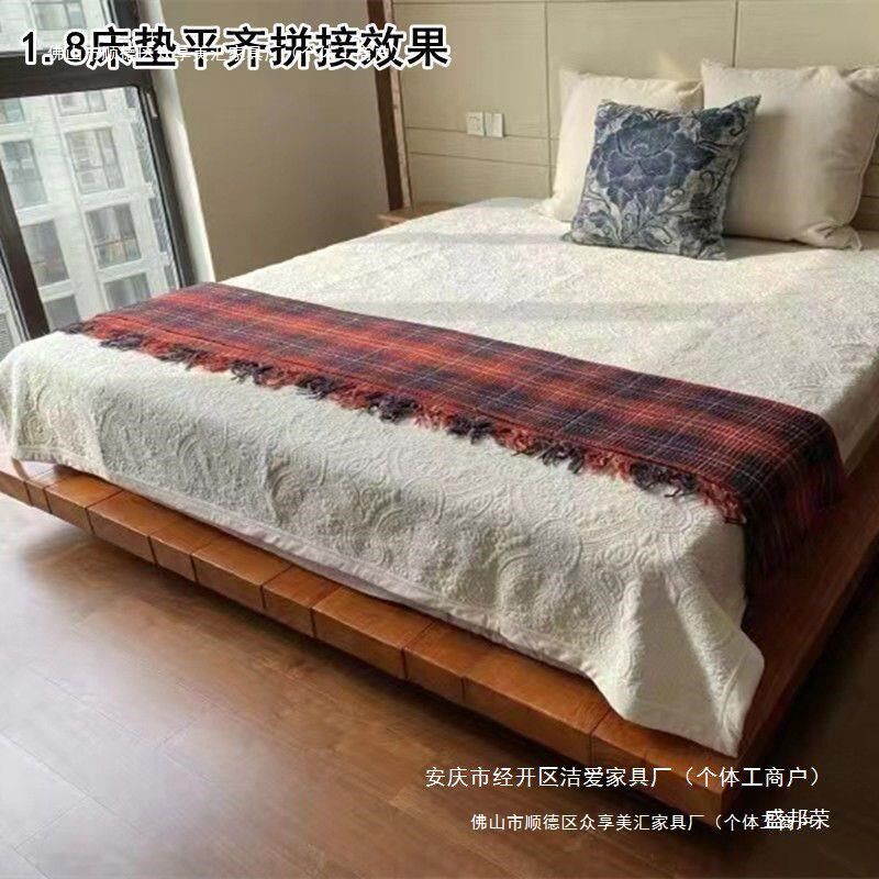 宿主日式民简易床架满铺s松木简约实木床卧台阳台榻榻米落地现代