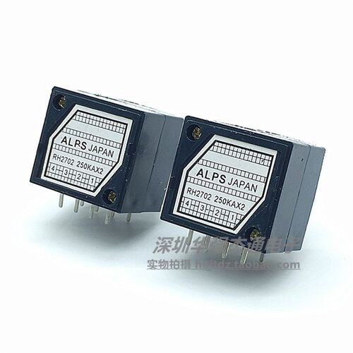 发烧级ALPS电阻步进式双联音量电位器RH2702-250KA 指数型