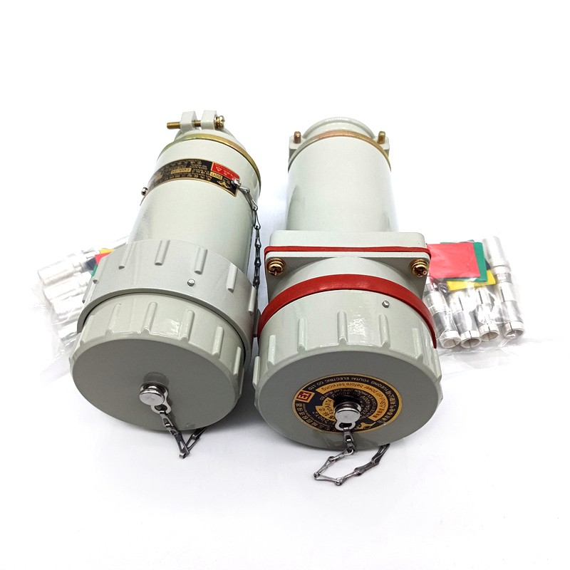 无火花防爆型大电流航空插头三相四线五线电缆连接器防水工业插头