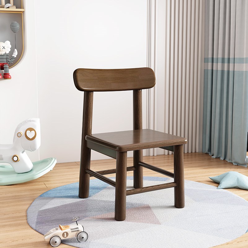 实木小凳子现代简约家用客厅宝宝餐桌椅卧室多功能儿童矮凳靠背椅