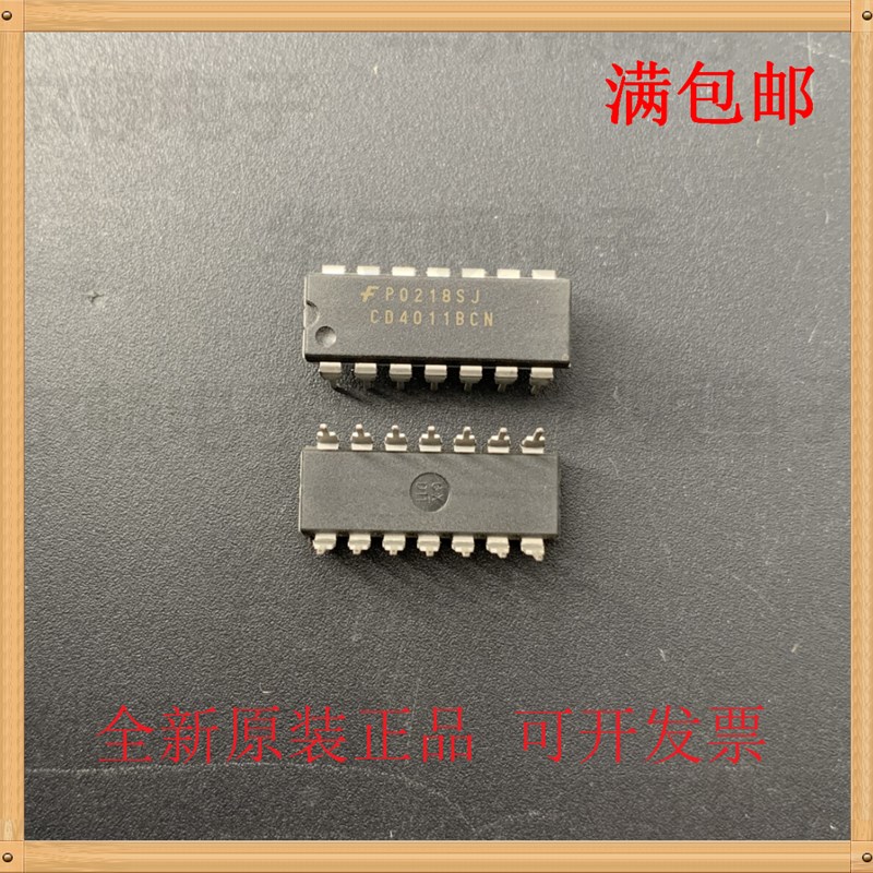 CD4011BCN FAIRCHIL DIP14 四2输入端与非门芯片