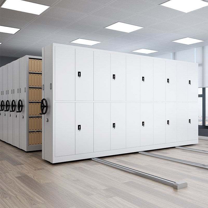 移动手摇式密集架档案室智能电动密集柜库房有轨道资料凭证文件柜