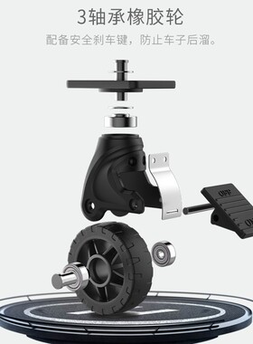 小推车拉货可折叠手拉车黄色拉杆车拖车板L车便携手推车搬运行李