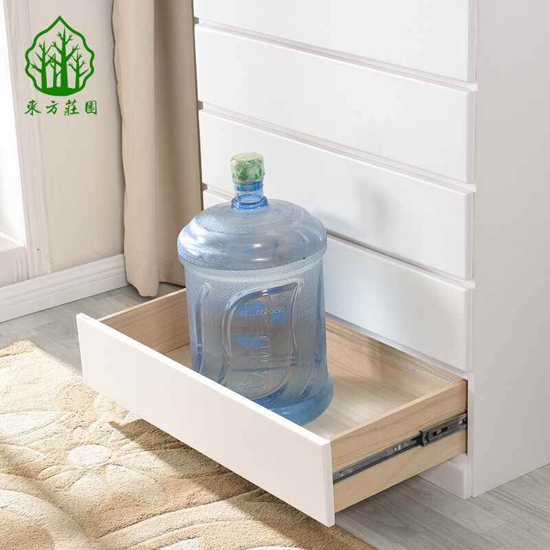 松木五斗柜实木 卧室柜子斗柜储物柜简约L客厅收纳柜七五斗橱抽屉