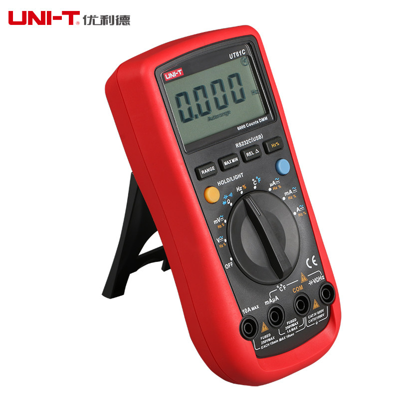 优利德UT61E/UT61D/UT61C/UT61B/UT61A高精度测电容防烧万用表