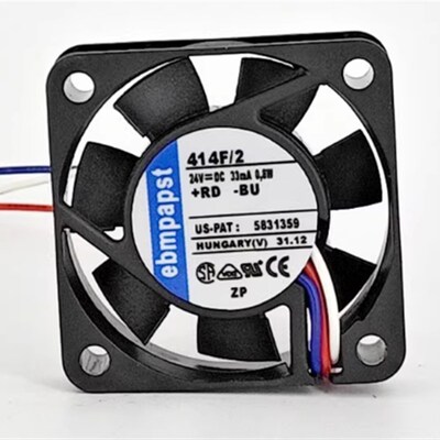 414F 414F/2 24V 0.8W 全新现货德国ebmpapst 4CM 变频器散热风扇
