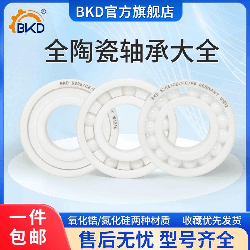 德国进口BKD氧化锆全陶瓷轴承6000 6001 6002 6003 6004 CE P5 P4