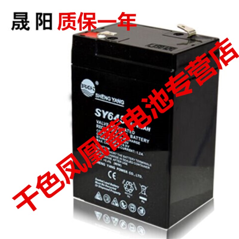 SHENGYANG晟阳电池 SY645 6V4.5AH SY640 6V4.0AH 电子称蓄电池