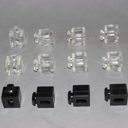 透明间隔连接块3030/4040/4545黑色连接件欧标工业铝型材胶粒配件