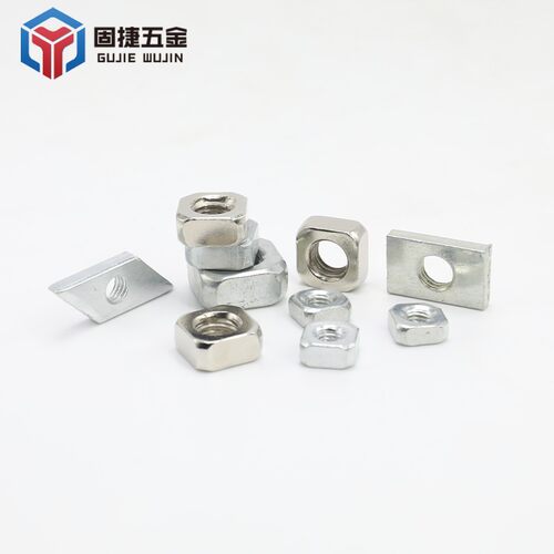 四方菱形长方螺母3040/3030/4040工业铝型材配件M4/M5/M6/M8螺帽