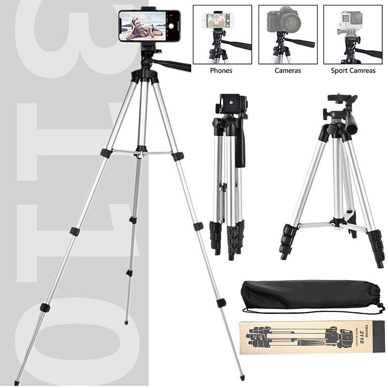 3110三脚架3120手机支架投影仪直播三角架可伸缩四节钓鱼灯支架