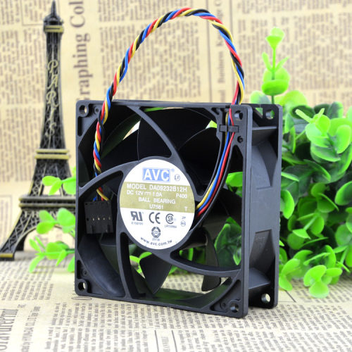 AVC 9032 12V 1.0A 9厘米 4线 温控 机箱 服务器风扇 DA09232B12H