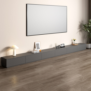 实木电视柜现代简约大小户型落地柜意式家用小户型轻奢高级地台柜