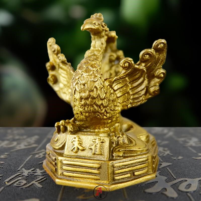 全铜四象兽青龙白虎朱雀玄武招财玄关办公室桌店铺V公司摆件装饰