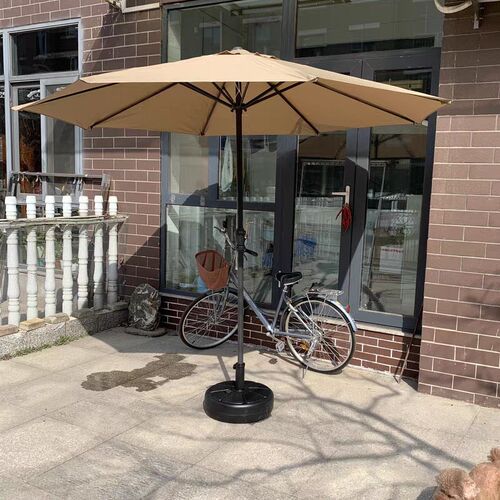 2米广告中柱f遮阳伞大户外摆摊花园3米太阳伞庭院咖啡厅露台桌椅