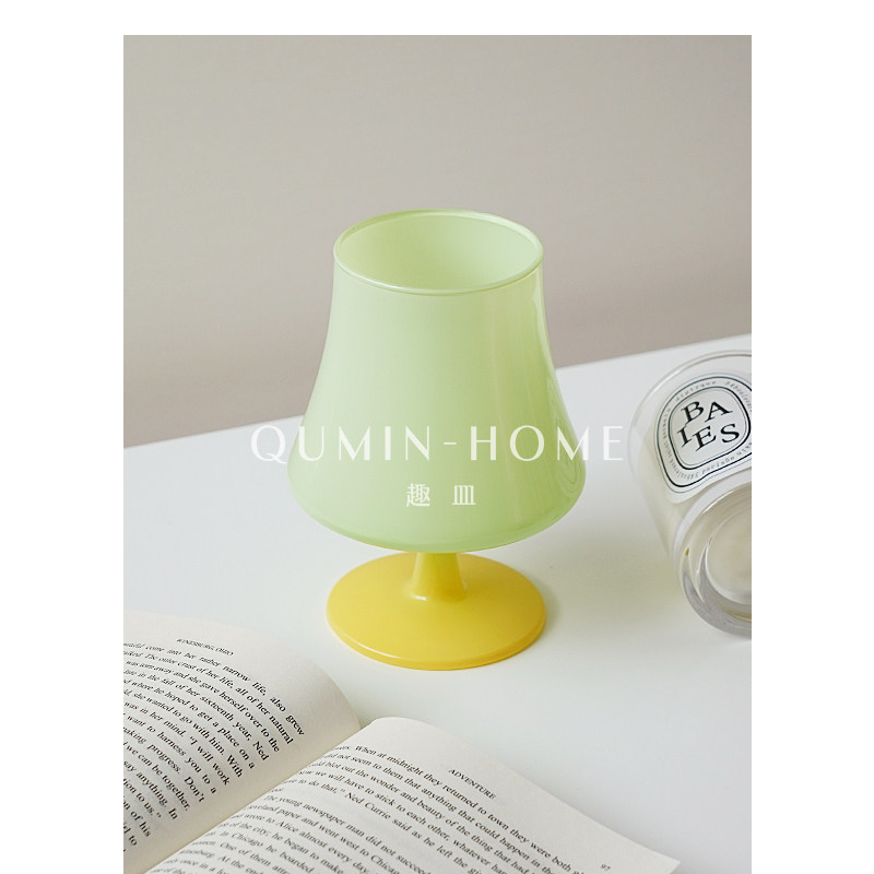 Qumin 创意异形个性灯形玻璃杯小众设计酒杯香槟杯清酒杯鸡尾酒杯