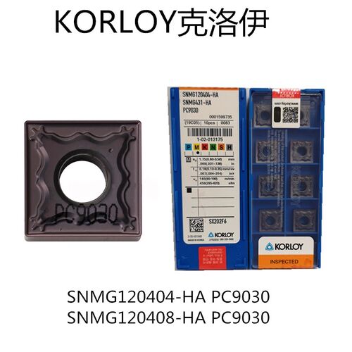 KORLOY 数控刨槽刀片 SNMG120404-HA-HS-HM PC9030 NC3020 克洛伊