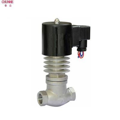 ZQDF/ZCG全不锈钢直通活塞式内螺纹电磁阀高温蒸汽导热油电磁阀